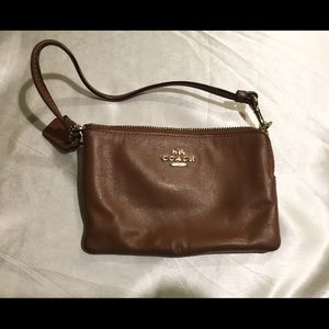COACH Brown Wristlet